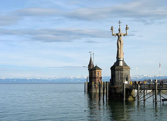 Imperia am Konstanzer Hafen
